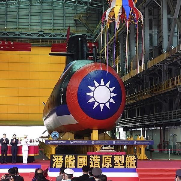 Taiwan launches the island's first domestically made submarine for testing